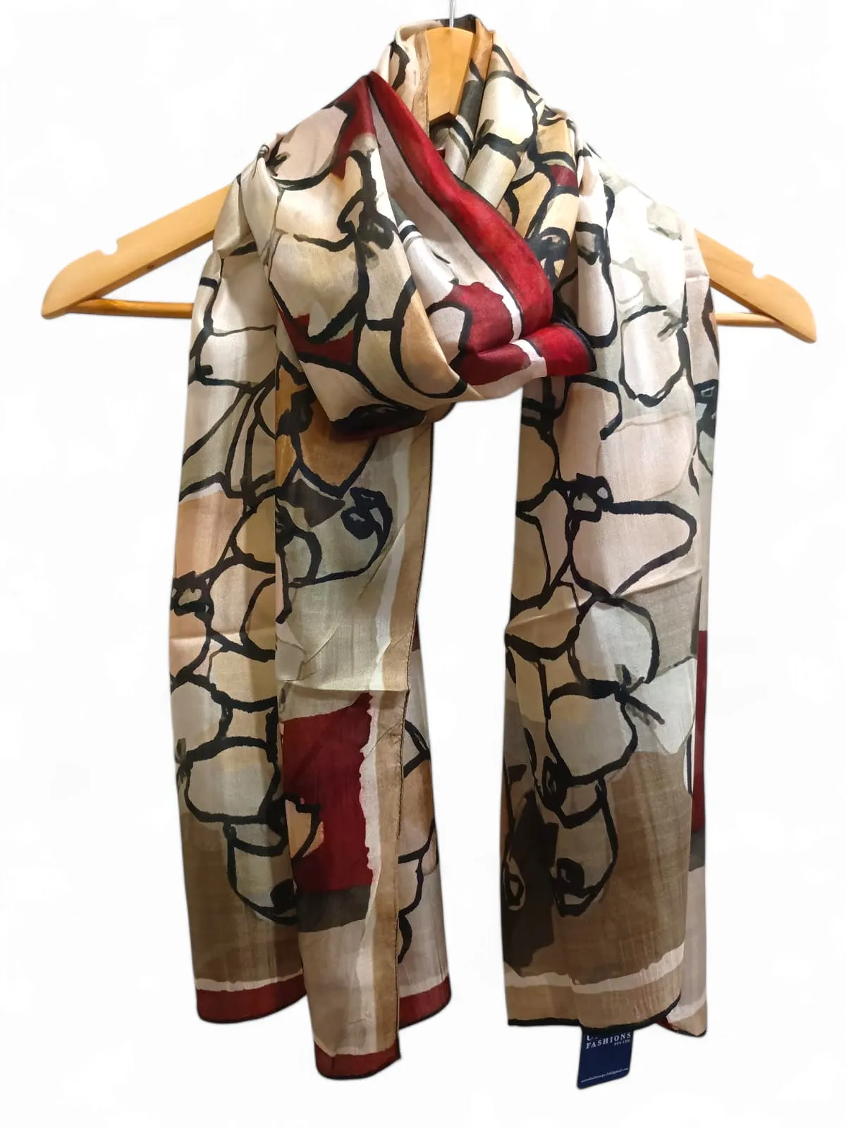 United Fashions - Tabby Silk Print Scarves Assorted