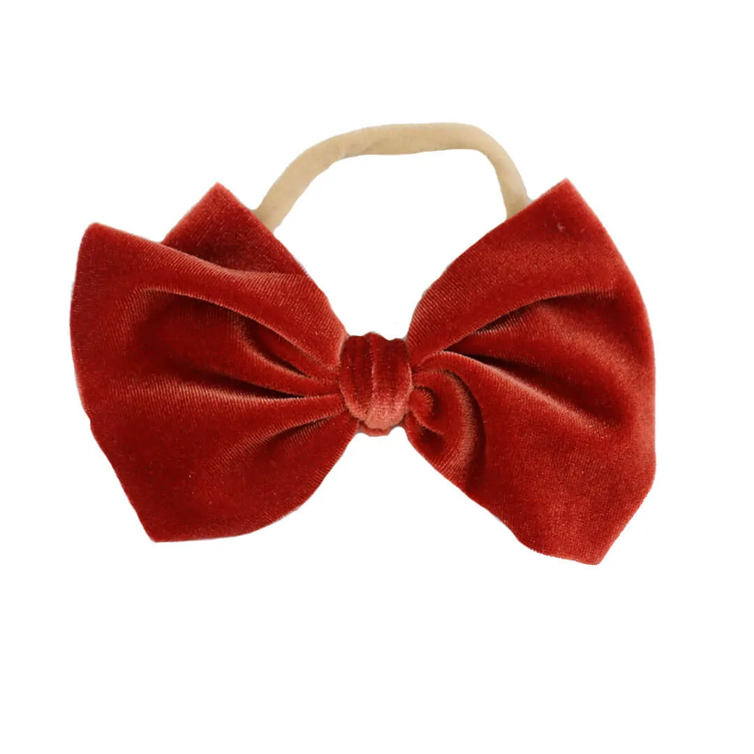 Velvet Bow Headbands