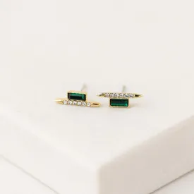 Vendetta Emerald Stud Earrings