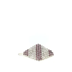 VINTAGE HAIR CLIP - DIAMOND - DIAMANTE & LILAC JEWELS