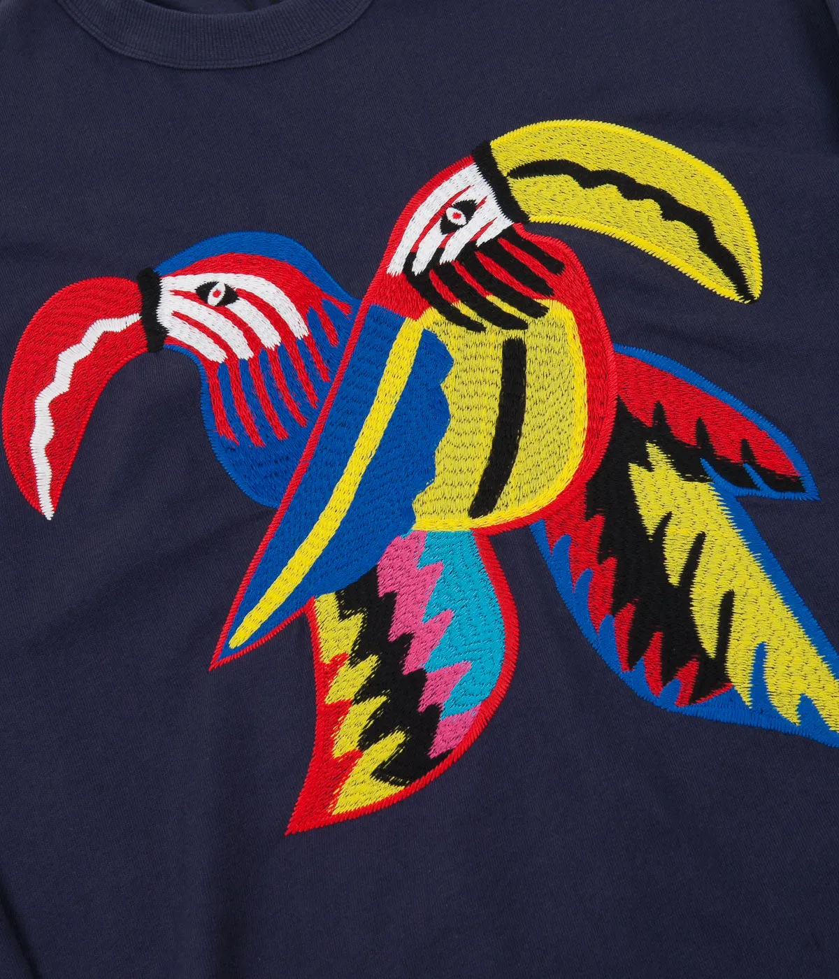 YMC Toucan Crewneck Sweatshirt - Navy